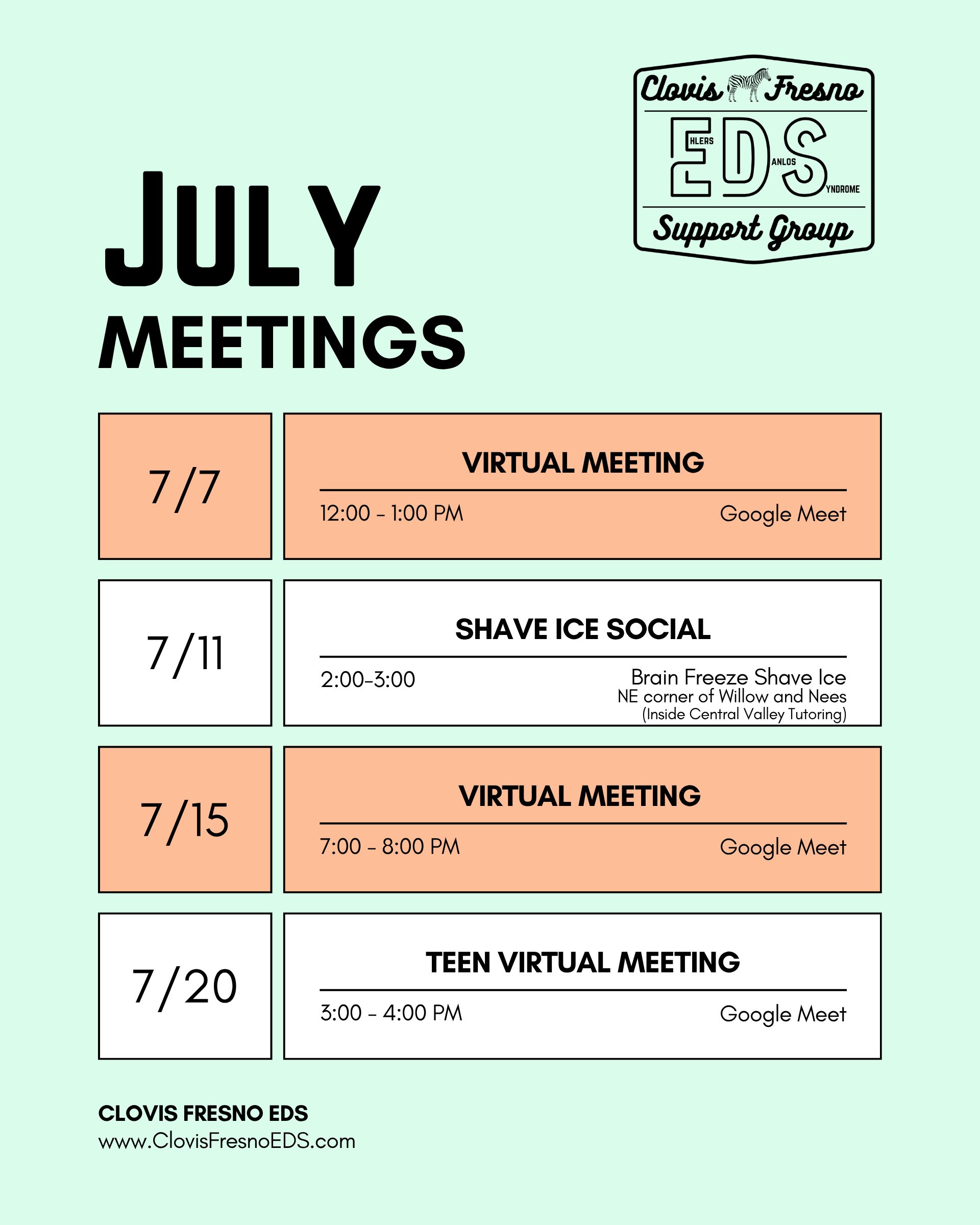 July Meetings